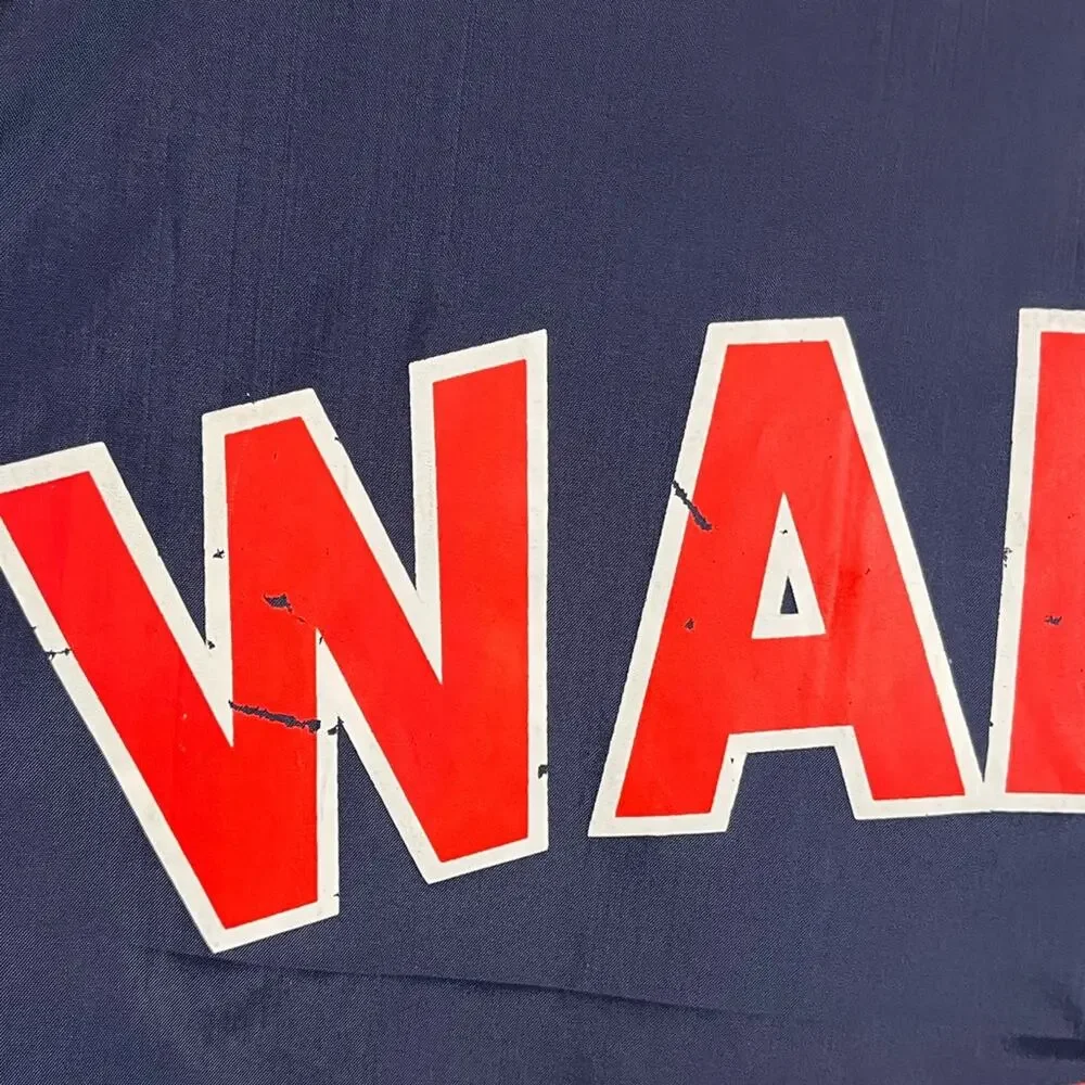 VINTAGE NASCAR Rusty Wallace navy snap up windbreaker 1990s men’s size large #2
